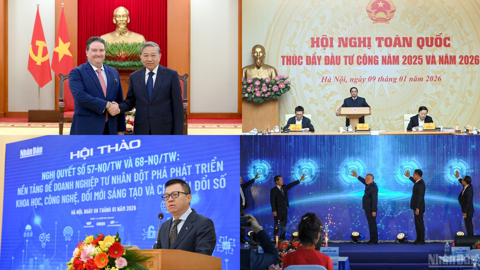 Tin nổi bật ngày 9/1: Tổng Bí thư Tô Lâm tiếp Đại sứ Hoa Kỳ tại Việt Nam; Thúc đẩy giải ngân vốn đầu tư công; Khai trương Trung tâm Tài chính quốc tế Việt Nam tại Đà Nẵng