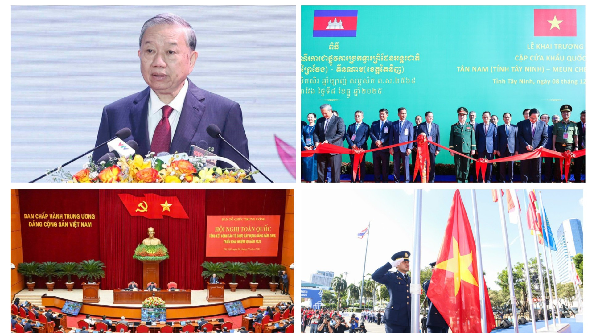 Tin nổi bật ngày 8/12: Tổng Bí thư dự Lễ kỷ niệm 80 Ngày truyền thống Quân khu 9; Việt Nam-Campuchia khai trương cặp cửa khẩu quốc tế mới