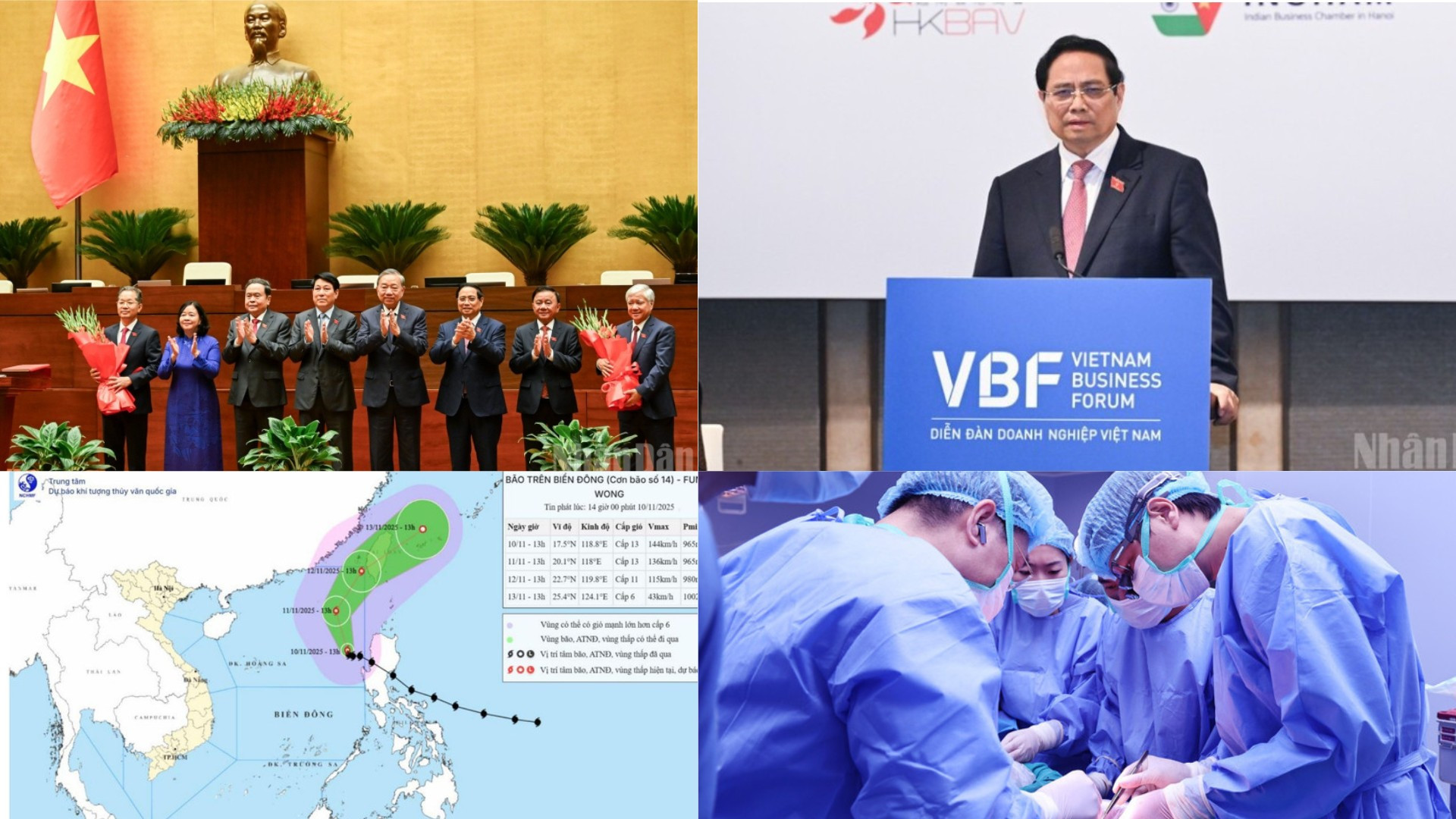 Tin nổi bật ngày 10/11: Thủ tướng dự Đại hội thi đua Bộ Ngoại giao và Diễn đàn Doanh nghiệp Việt Nam; Quốc hội kiện toàn nhân sự cấp cao; Tăng lương tối thiểu vùng từ ngày 1/1/2026