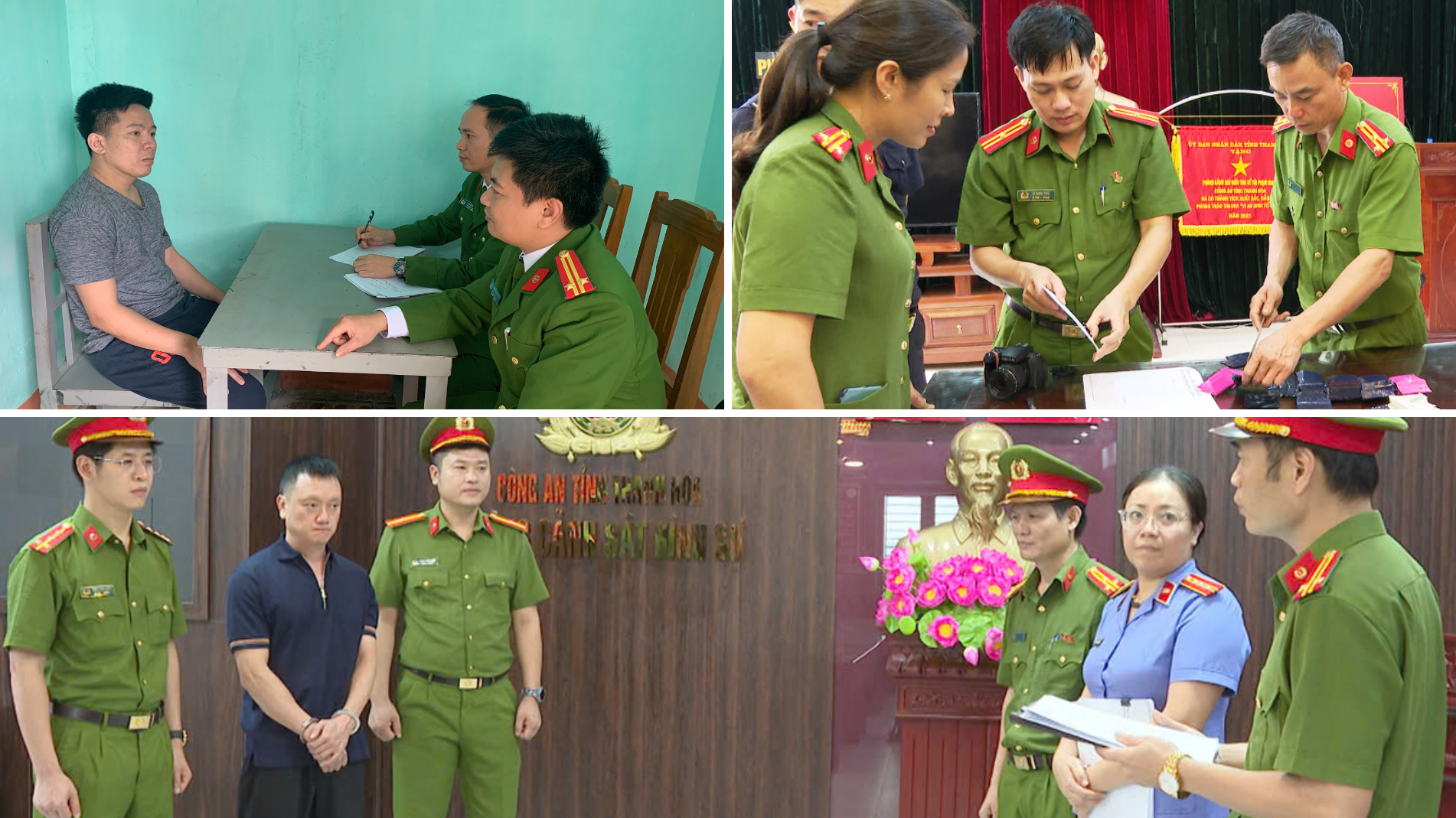 Công tác đấu tranh phòng, chống tội phạm được lãnh đạo Công an tỉnh Thanh Hoá chỉ đạo quyết liệt, triệt tiêu các điều kiện, nguyên nhân phát sinh tội phạm, với mục tiêu kéo giảm tội phạm bền vững. anh-ghep-2-6494.png