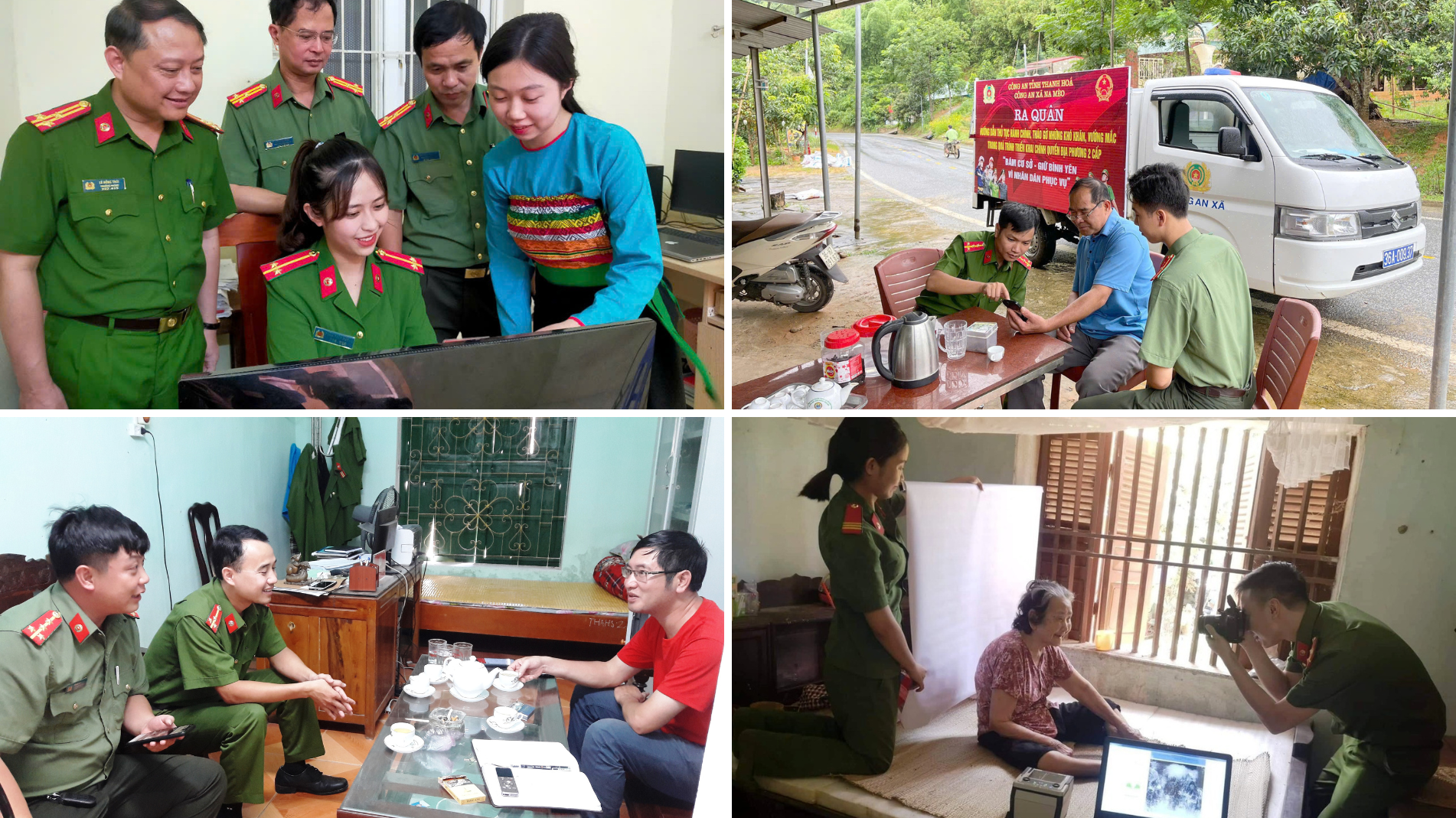 Với phương châm lấy người dân làm trung tâm, Công an Thanh Hóa đã triển khai nhiều hoạt động như hỗ trợ, hướng dẫn người dân làm căn cước công dân, cài đặt, sử dụng tài khoản định danh điện tử. anh-ghep-4-344.png