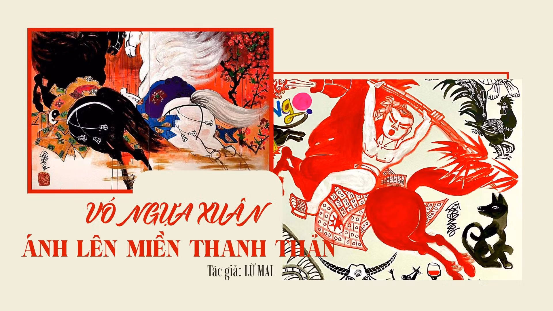 Vó ngựa xuân ánh lên miền thanh thản