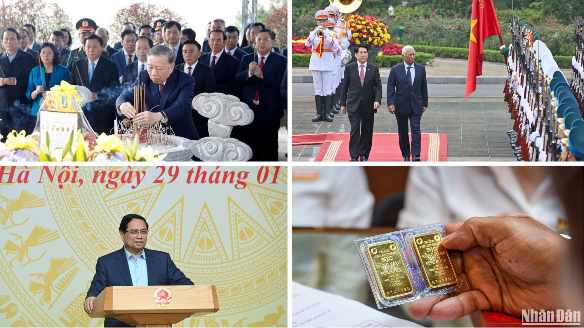 Tin nổi bật ngày 29/1: Tổng Bí thư dâng hương tại Nghệ An, Hà Tĩnh; Việt Nam-EU nâng cấp quan hệ lên Đối tác chiến lược toàn diện