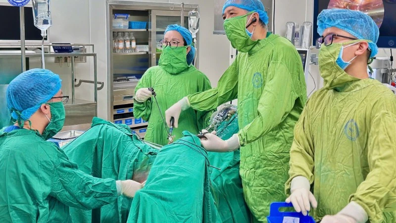 Bệnh nhân nữ được can thiệp thành công. 