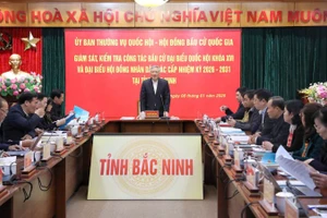 Đồng chí Nguyễn Hòa Bình, Ủy viên Bộ Chính trị, Phó Thủ tướng Thường trực Chính phủ, Phó Chủ tịch Hội đồng bầu cử quốc gia làm Trưởng đoàn giám sát, kiểm tra của Ủy ban Thường vụ Quốc hội và Hội đồng bầu cử quốc gia làm việc với tỉnh Bắc Ninh.