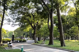 Công viên Thống Nhất có nhiều tiềm năng phát triển không gian sáng tạo. (Ảnh: Ngọc Liên