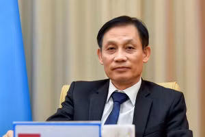 Đồng chí Lê Hoài Trung, Ủy viên Bộ Chính trị, Bộ trưởng Ngoại giao. (Ảnh: TTXVN)