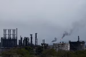 Khu liên hợp công nghiệp hóa dầu ở Anzoategui, Venezuela. Ảnh: THX/TTXVN