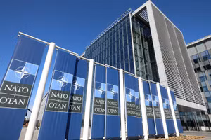 Trụ sở NATO ở Brussels, Bỉ. (Ảnh: THX/TTXVN)