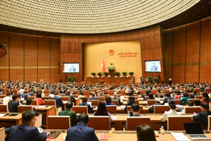 Toàn cảnh phiên khai mạc phiên khai mạc Kỳ họp thứ nhất, Quốc hội khoá XVI. Ảnh: DUY LINH