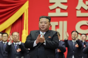 Nhà lãnh đạo Triều Tiên Kim Jong Un tại ngày làm việc thứ tư của Đại hội lần thứ IX Đảng Lao động Triều Tiên ở Bình Nhưỡng ngày 22/2/2026. Ảnh: Yonhap/TTXVN