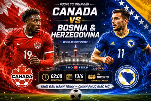 Canada quyết tâm thắng Bosnia và Herzegovina ở trận ra quân bảng B World Cup 2026.