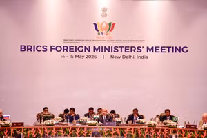 Hội nghị Ngoại trưởng BRICS ở New Delhi ngày 15/5/2026. (Ảnh: Brics Info)