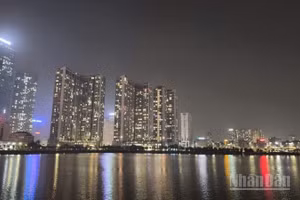 Một góc đô thị phường Cầu Giấy, Hà Nội. (Ảnh: ĐẶNG HƯƠNG)