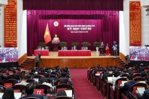 Quang cảnh Kỳ họp thứ 35, Hội đồng nhân dân tỉnh Nghệ An khóa XVIII.