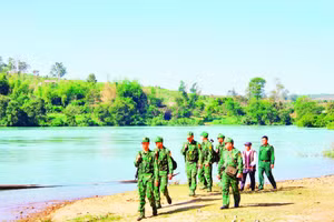 Lực lượng Biên phòng tỉnh Gia Lai tuần tra khu vực biên giới tiếp giáp Campuchia