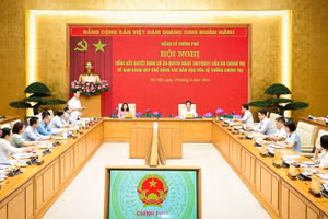 Quang cảnh hội nghị. (Ảnh: BẢO LONG)