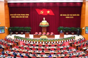 Quang cảnh Hội nghị lần thứ 14 Ban Chấp hành Trung ương Đảng khóa XIII. (Ảnh: ĐĂNG KHOA)