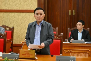 Đồng chí Trần Cẩm Tú, Ủy viên Bộ Chính trị, Thường trực Ban Bí thư. (Ảnh: THỦY NGUYÊN)