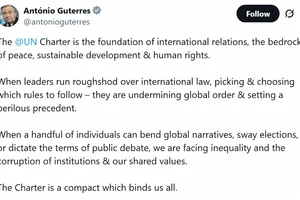 [Video] Tổng Thư ký Liên hợp quốc: "Vấn đề toàn cầu không thể do một cường quốc quyết định"