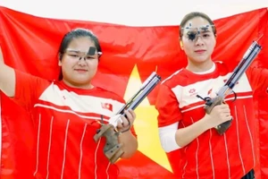 Trịnh Thu Vinh (phải) được kỳ vọng sẽ giành vàng tại kỳ ASIAD 20 sắp tới.