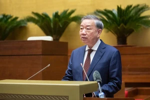 Tổng Bí thư Tô Lâm phát biểu chỉ đạo Hội nghị tại điểm cầu Trung ương. Ảnh VGP