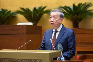 Tổng Bí thư Tô Lâm phát biểu chỉ đạo Hội nghị tại điểm cầu Trung ương. Ảnh VGP