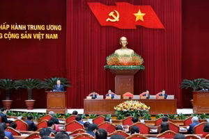 Tại Hội nghị Ban Chấp hành Trung ương Đảng khóa XIII, Trung ương đã thống nhất chỉ đạo quyết liệt, khẩn trương tiếp tục đổi mới, sắp xếp tổ chức bộ máy của hệ thống chính trị tinh gọn, hoạt động hiệu lực, hiệu quả. (Ảnh: Đăng Khoa)