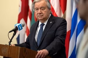 Những nỗi ưu tư hằn lên khuôn mặt Tổng Thư ký Liên hợp quốc Antonio Guterres. 