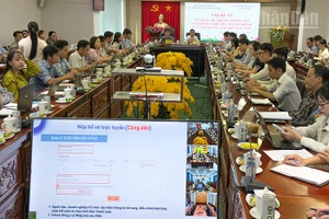 Quang cảnh buổi tập huấn. 