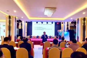 TS, luật sư Nguyễn Văn Điệp phát biểu tại buổi tập huấn.