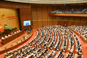 Kỳ họp thứ nhất, Quốc hội khóa XVI. (Ảnh: DUY LINH)