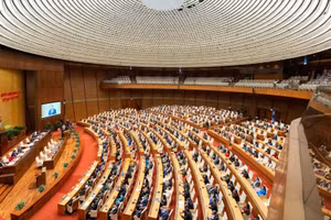 Một phiên họp của Quốc hội khóa XV. (Ảnh: Media Quốc hội)