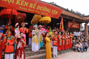 Hội Kén rể làng Đường Yên vinh dự trở thành Di sản văn hóa phi vật thể quốc gia.