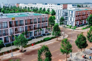 Các khu nhà ở xã hội tại Khu đô thị Ân Phú, phường Tân An, tỉnh Đắk Lắk.