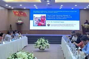 Hội thảo quốc tế “Đổi mới sáng tạo và phát triển bền vững ngành cua biển” tại Cà Mau.