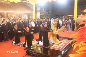 Lễ bái yết tại Lễ hội đền Trần, tỉnh Hưng Yên năm 2026. 