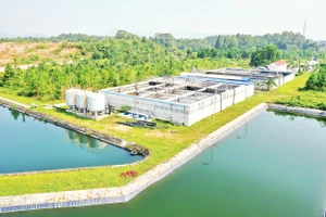 Một góc Khu công nghiệp Bá Thiện II, nơi có hạ tầng xanh và đồng bộ, góp phần thu hút các dự án công nghệ cao, ít phát thải về với tỉnh Phú Thọ. Nguồn ảnh: bathien2ip.vn