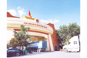 Lực lượng chức năng tại Cửa khẩu quốc tế Lao Bảo tăng cường đấu tranh với buôn lậu, gian lận thương mại.