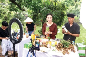 Không ít chủ thể OCOP đã giới thiệu sản phẩm lên các nền tảng mạng xã hội. Ảnh: ĐINH VĂN NHIỀU