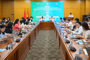 Quang cảnh buổi họp báo.