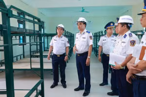 Kiểm tra nơi ăn ở, sinh hoạt tập trung của học viên.