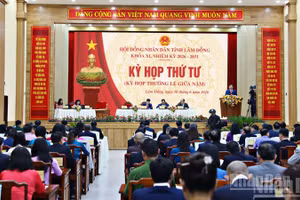 Quang cảnh kỳ họp.