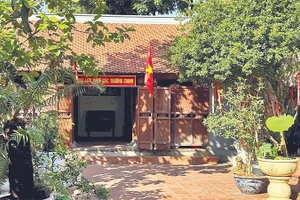 Khu Nhà lưu niệm Bác Trường Chinh trong khuôn viên chùa Đồng Kỵ.