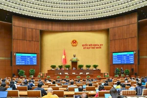 Kết quả biểu quyết thông qua Luật Đầu tư (sửa đổi). (Ảnh: DUY LINH)