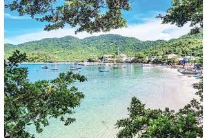 Bãi Làng - khu vực trung tâm Cù Lao Chàm. 