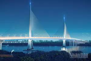 Phối cảnh cầu Long Hưng kết nối thành phố Đồng Nai và Thành phố Hồ Chí Minh.