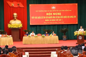 Ông Lê Minh Trí, Ủy viên Bộ Chính trị, Bí thư Trung ương Đảng, Trưởng Ban Nội chính Trung ương trình bày chương trình hành động tại Hội nghị.