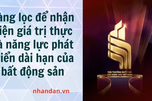 Sắp diễn ra Lễ trao Giải thưởng Quốc gia Bất động sản Việt Nam lần thứ II. (Ảnh: HNV)