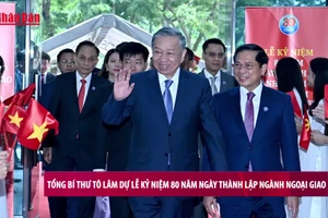 [Video] Tổng Bí thư Tô Lâm dự Lễ kỷ niệm 80 năm Ngày thành lập ngành Ngoại giao